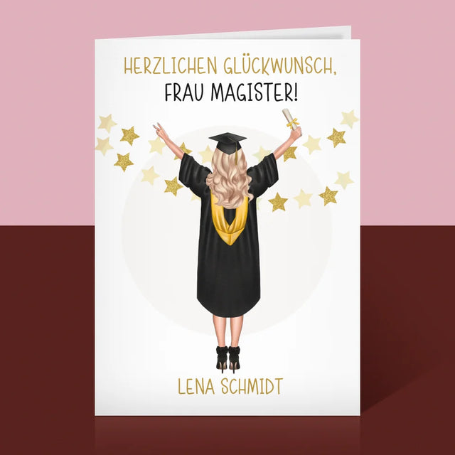 Avatar Creator: Du Bist Magister - Glückwunschkarte