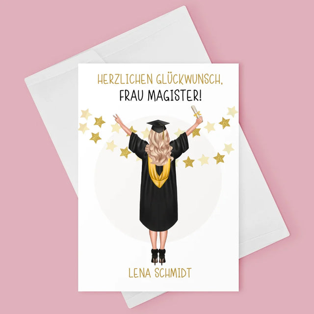 Avatar Creator: Du Bist Magister - Glückwunschkarte