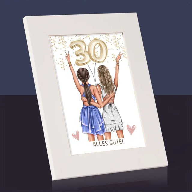 Avatar Creator: Freundinnen 30. Geburtstag - Bilderrahmen