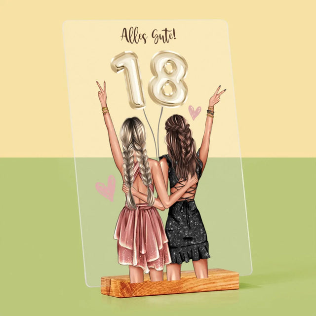 Avatar Creator: Freundinnen 18. Geburtstag - Druck Auf Acrylglas