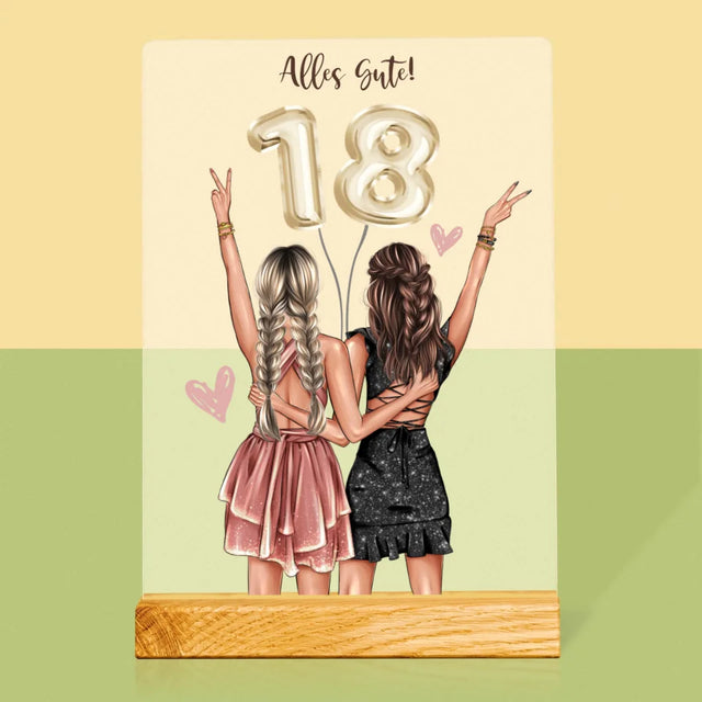 Avatar Creator: Freundinnen 18. Geburtstag - Druck Auf Acrylglas