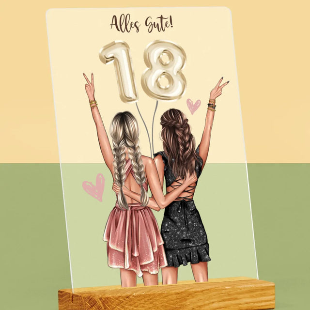 Avatar Creator: Freundinnen 18. Geburtstag - Druck Auf Acrylglas