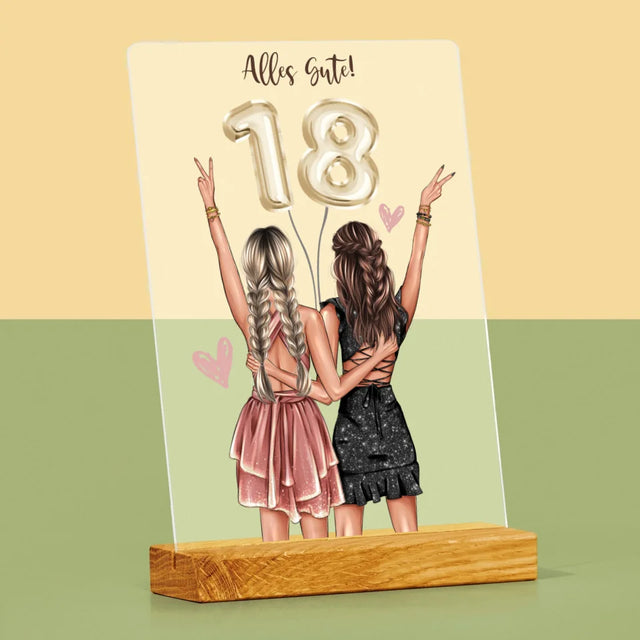 Avatar Creator: Freundinnen 18. Geburtstag - Druck Auf Acrylglas