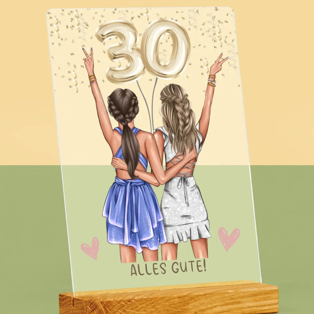 Avatar Creator: Freundinnen 30. Geburtstag - Druck Auf Acrylglas