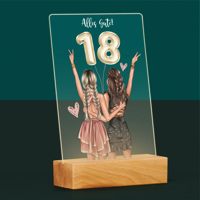 Avatar Creator: Freundinnen 18. Geburtstag - Druck Auf Acrylglas
