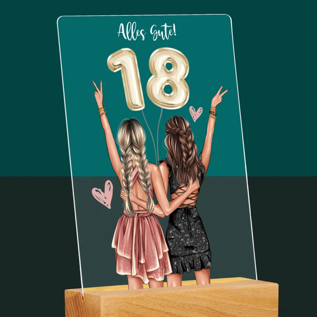 Avatar Creator: Freundinnen 18. Geburtstag - Druck Auf Acrylglas