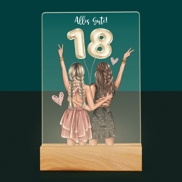 Avatar Creator: Freundinnen 18. Geburtstag - Druck Auf Acrylglas