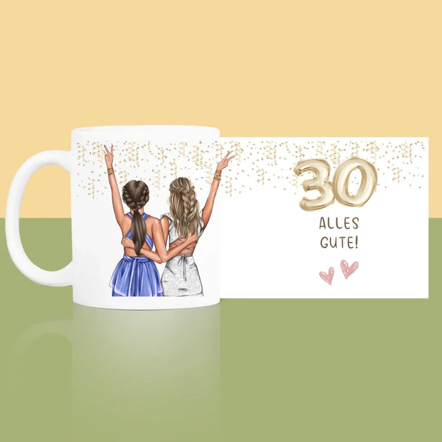 Avatar Creator: Freundinnen 30. Geburtstag - Tasse