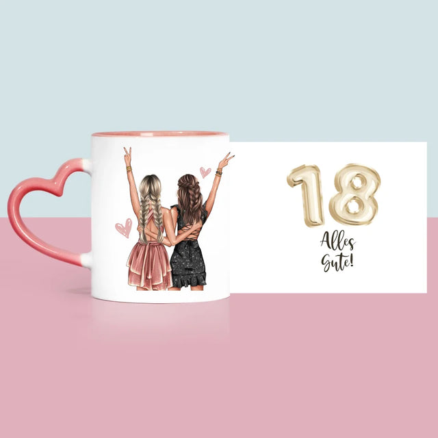 Avatar Creator: Freundinnen 18. Geburtstag - Tasse