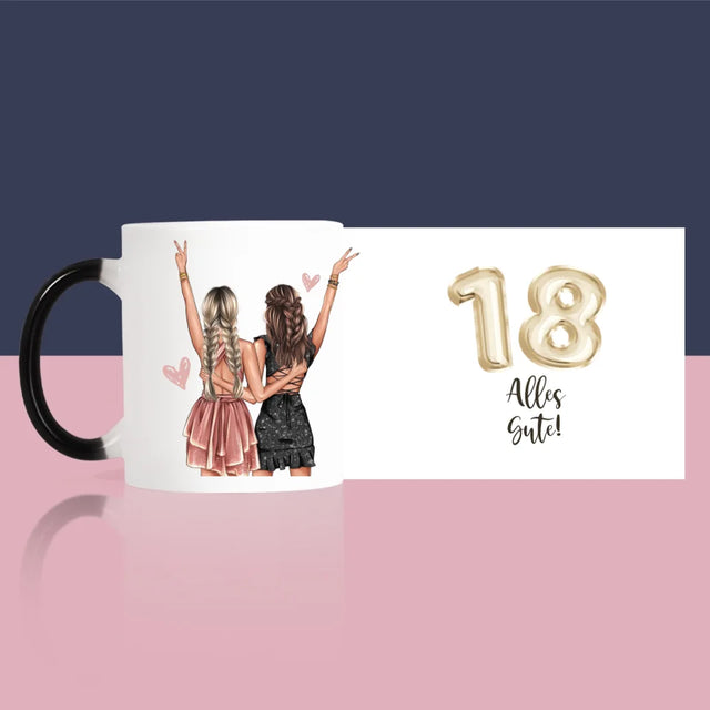 Avatar Creator: Freundinnen 18. Geburtstag - Tasse
