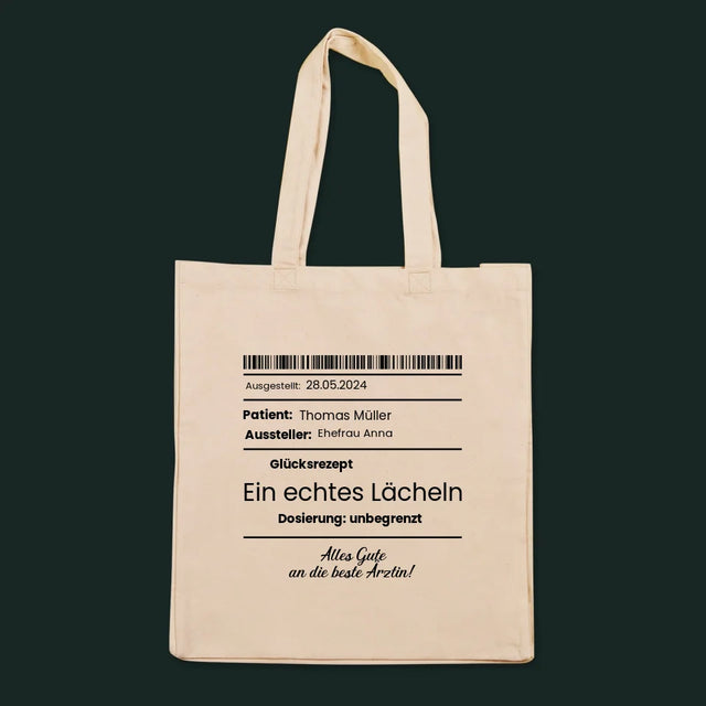 Name Und Unterschrift: Glücksrezept - Stofftasche