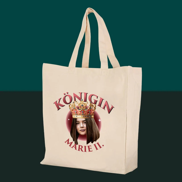 Foto Und Unterschrift: Königin Foto - Stofftasche