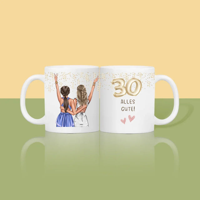 Avatar Creator: Freundinnen 30. Geburtstag - Tasse
