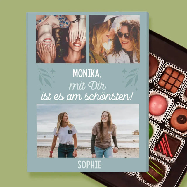 Fotocollage: Beste Freundinnen - Pralinen