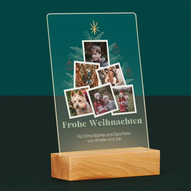 Fotocollage: Weihnachtsbaum - Druck Auf Acrylglas