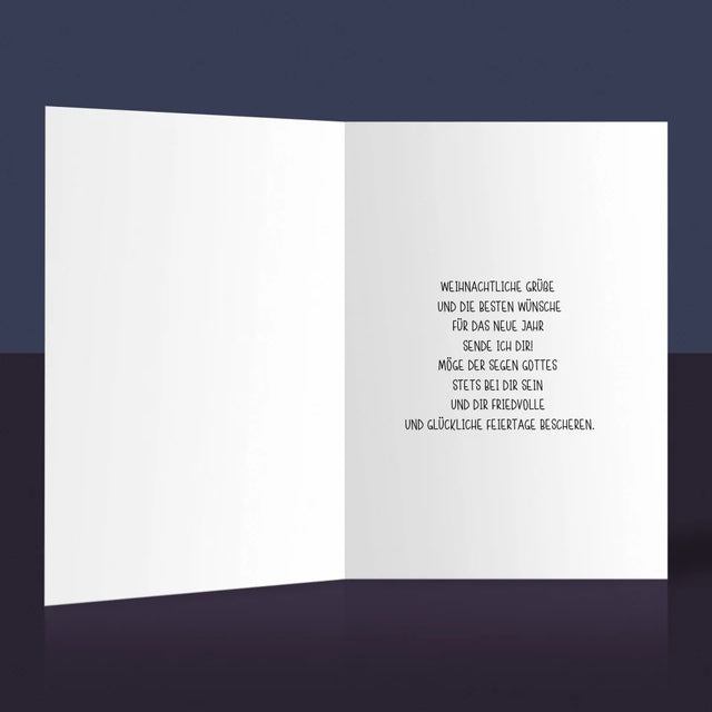 Buchstaben-Collage: Frohe Weihnachten Oma - Glückwunschkarte