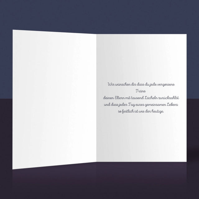 Foto Und Unterschrift: Für Die Taufe - Glückwunschkarte