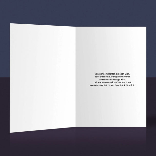 Foto Und Unterschrift: Our Wedding Trauzeuge - Glückwunschkarte