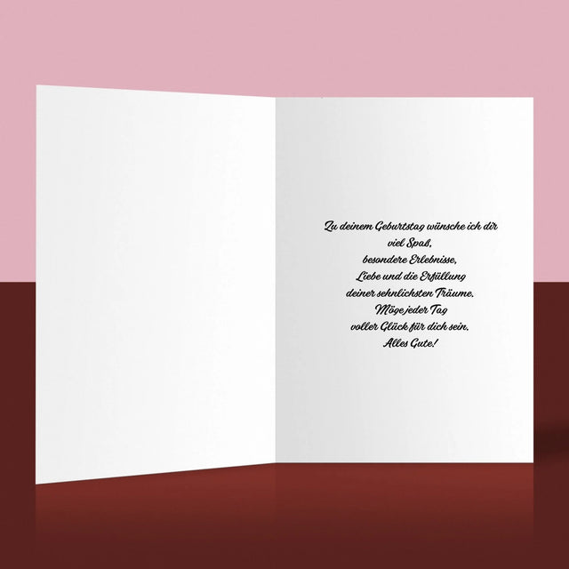 Fotocollage: Geburtstagswünsche - Glückwunschkarte