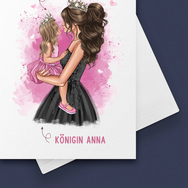 Avatar Creator: Mamas Prinzessin - Glückwunschkarte