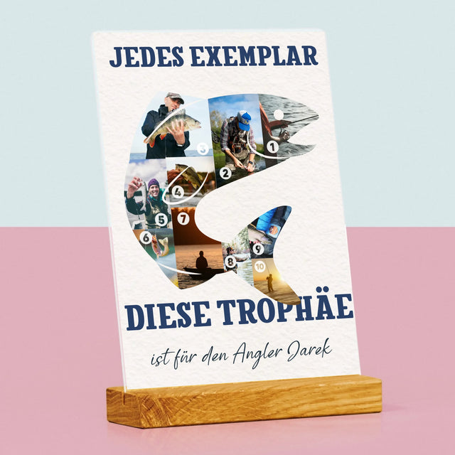 Form-Collage: Exemplar Eines Anglers - Druck Auf Acrylglas