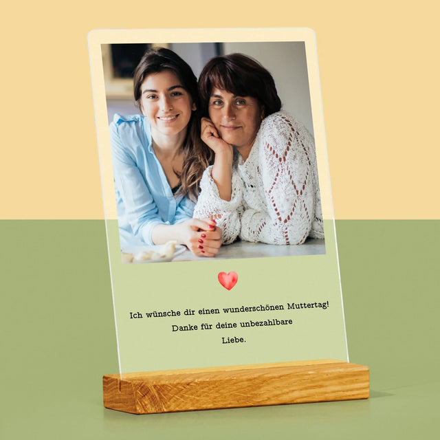 Foto Und Unterschrift: Urkunde Für Mama - Druck Auf Acrylglas