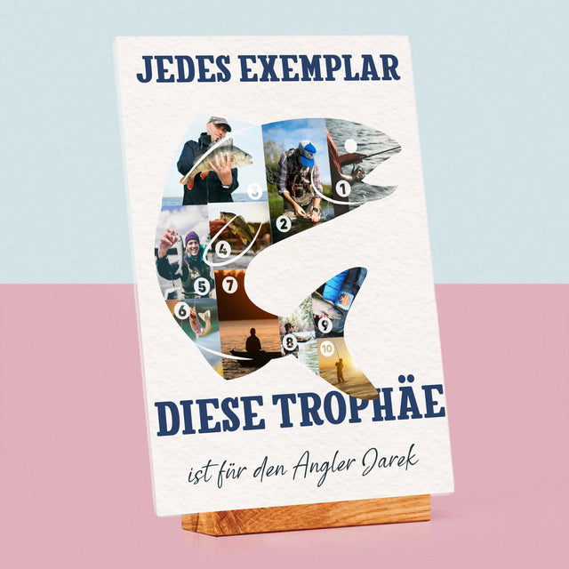 Form-Collage: Exemplar Eines Anglers - Druck Auf Acrylglas