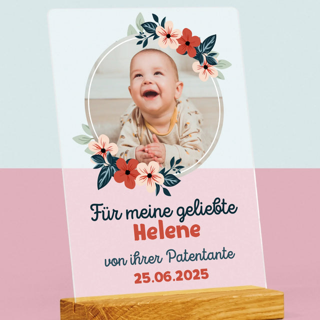 Foto Und Unterschrift: Für Die Taufe - Druck Auf Acrylglas