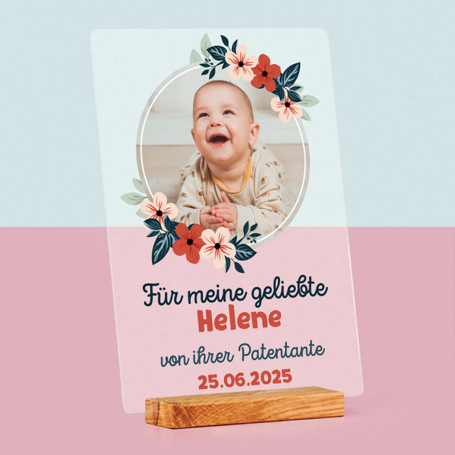 Foto Und Unterschrift: Für Die Taufe - Druck Auf Acrylglas