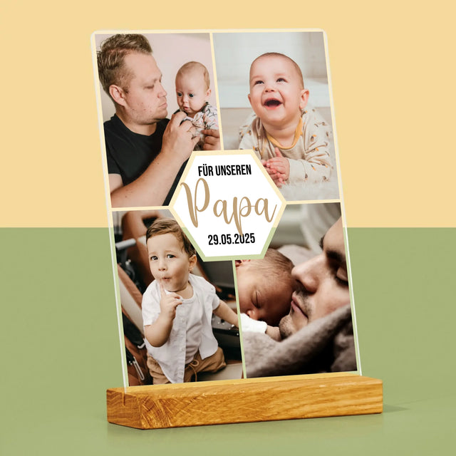 Fotocollage: Für Unseren Papa - Druck Auf Acrylglas