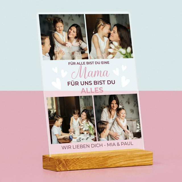 Fotocollage: Mama Du Bist Alles - Druck Auf Acrylglas