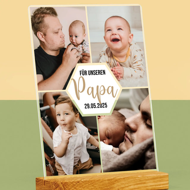 Fotocollage: Für Unseren Papa - Druck Auf Acrylglas