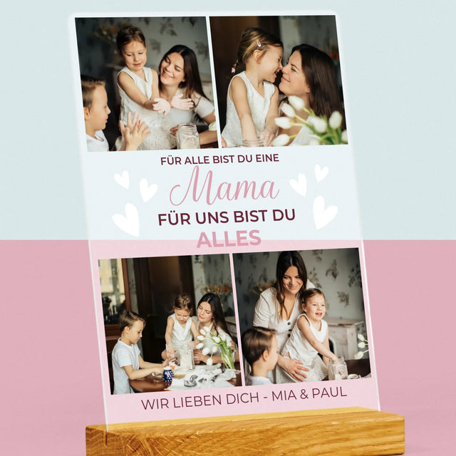 Fotocollage: Mama Du Bist Alles - Druck Auf Acrylglas