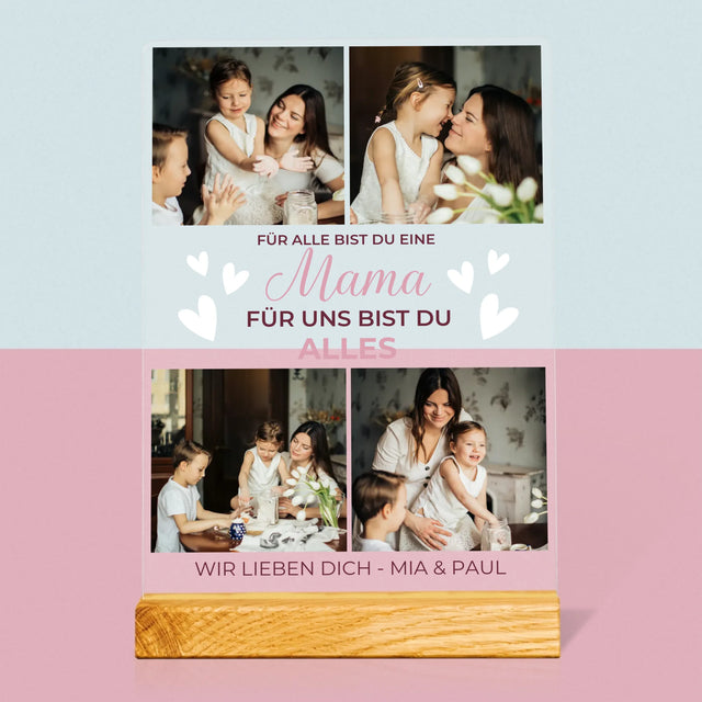 Fotocollage: Mama Du Bist Alles - Druck Auf Acrylglas