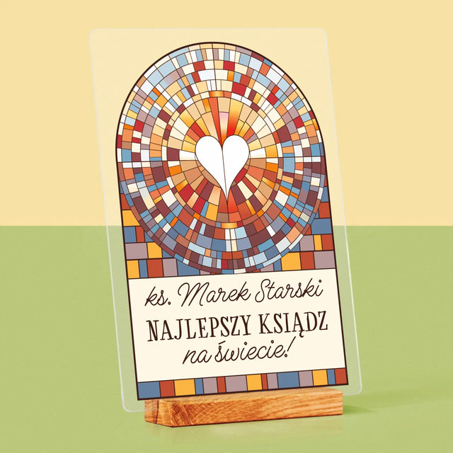 Name Und Unterschrift: Der Beste Priester Der Welt - Druck Auf Acrylglas