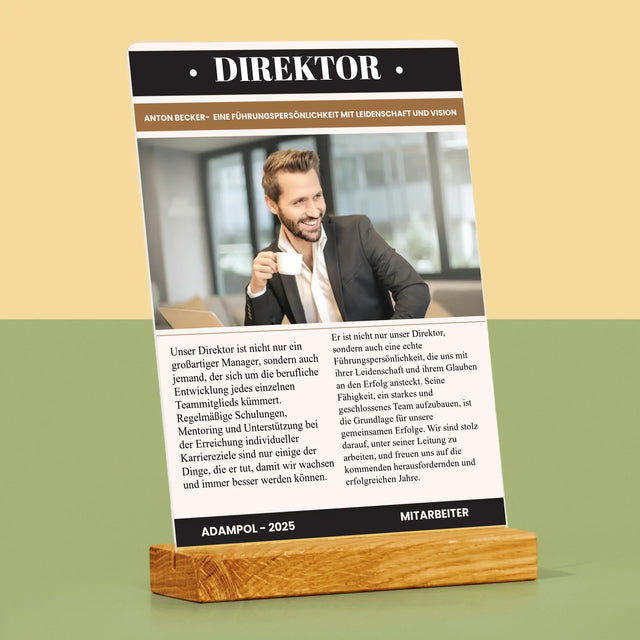 Magazin-Cover: Direktor - Druck Auf Acrylglas