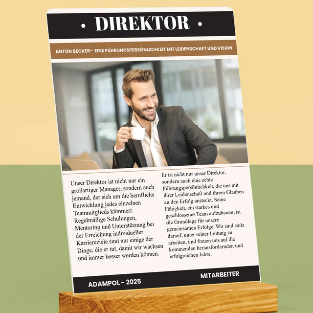 Magazin-Cover: Direktor - Druck Auf Acrylglas