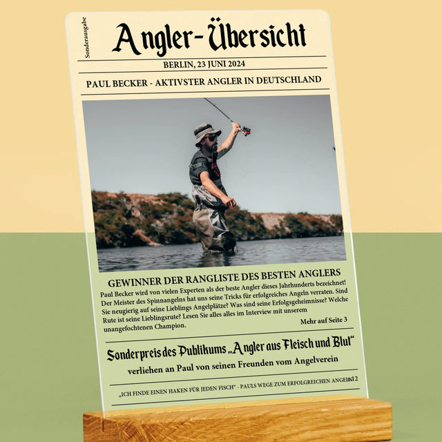 Foto Und Unterschrift: Angler- Übersicht - Druck Auf Acrylglas