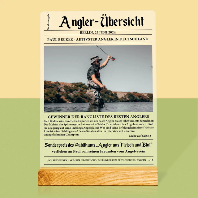 Foto Und Unterschrift: Angler- Übersicht - Druck Auf Acrylglas