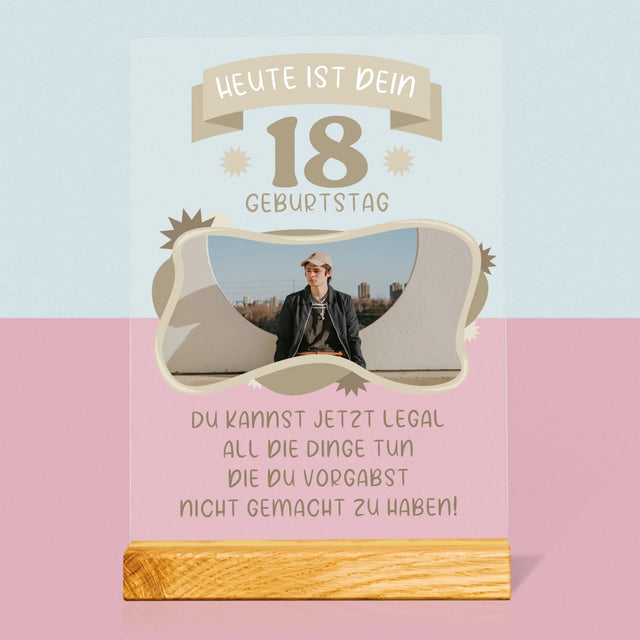 Foto Und Unterschrift: Legaler Geburtstag - Druck Auf Acrylglas