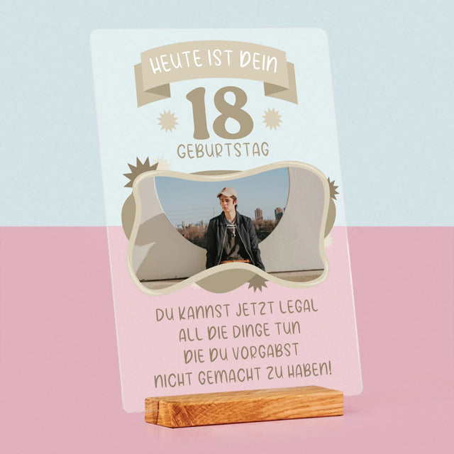 Foto Und Unterschrift: Legaler Geburtstag - Druck Auf Acrylglas