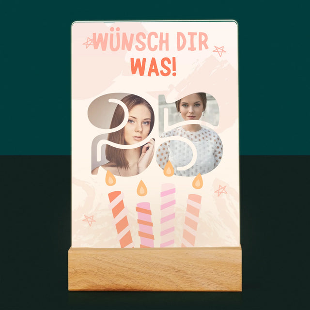 Buchstaben-Collage: Wünsch Dir Was - Druck Auf Acrylglas