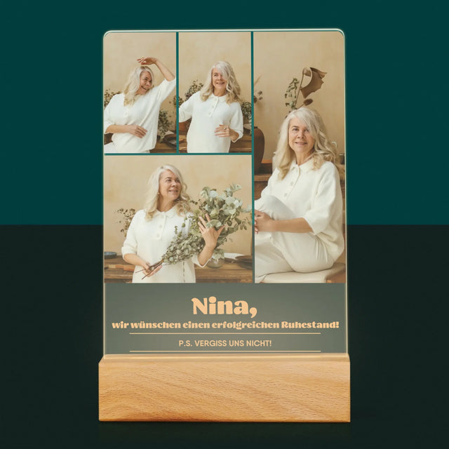 Fotocollage: Erfolgreicher Ruhestand - Druck Auf Acrylglas