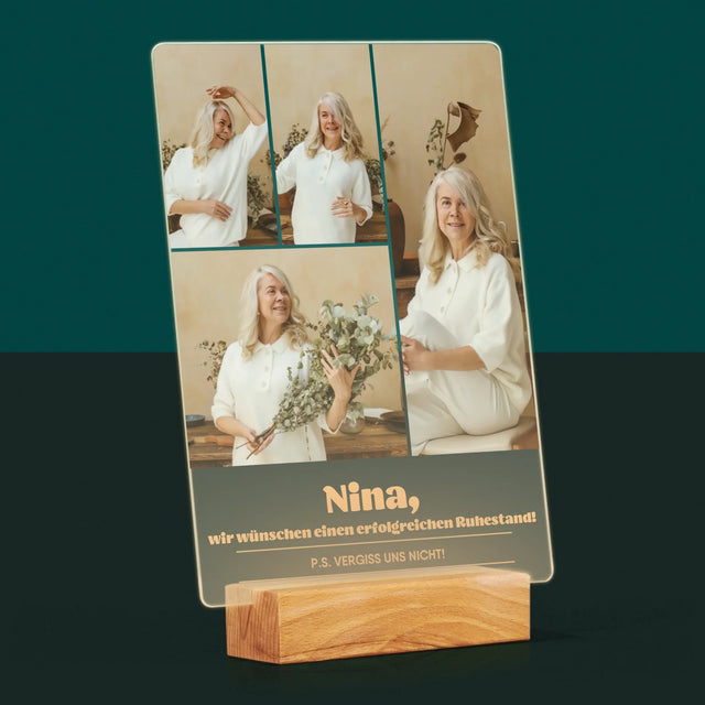 Fotocollage: Erfolgreicher Ruhestand - Druck Auf Acrylglas