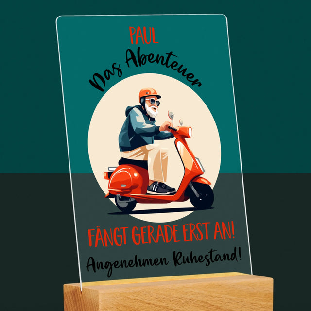 Name Und Unterschrift: Das Abenteuer Fängt Gerade Erst An - Druck Auf Acrylglas