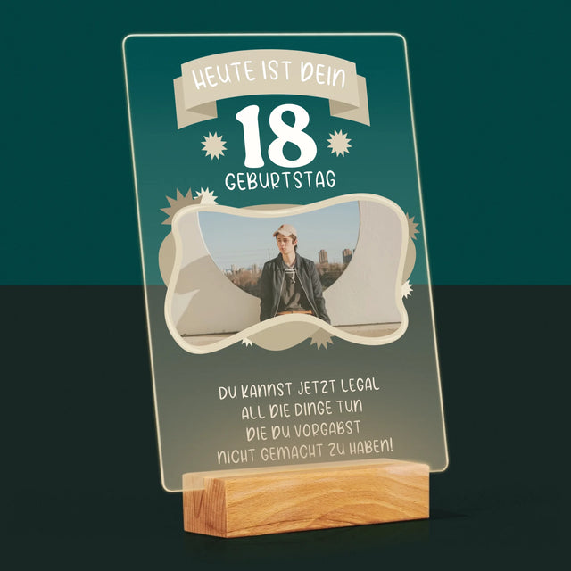 Foto Und Unterschrift: Legaler Geburtstag - Druck Auf Acrylglas