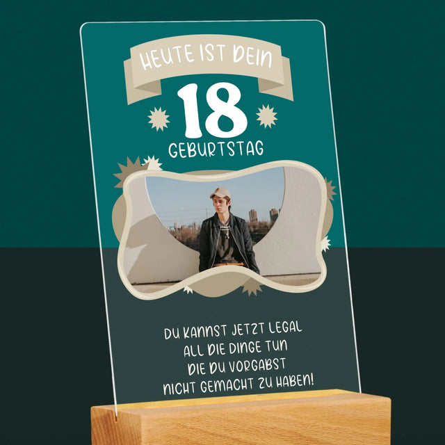 Foto Und Unterschrift: Legaler Geburtstag - Druck Auf Acrylglas