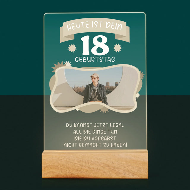 Foto Und Unterschrift: Legaler Geburtstag - Druck Auf Acrylglas