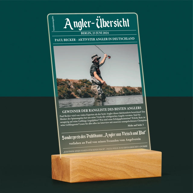 Foto Und Unterschrift: Angler- Übersicht - Druck Auf Acrylglas