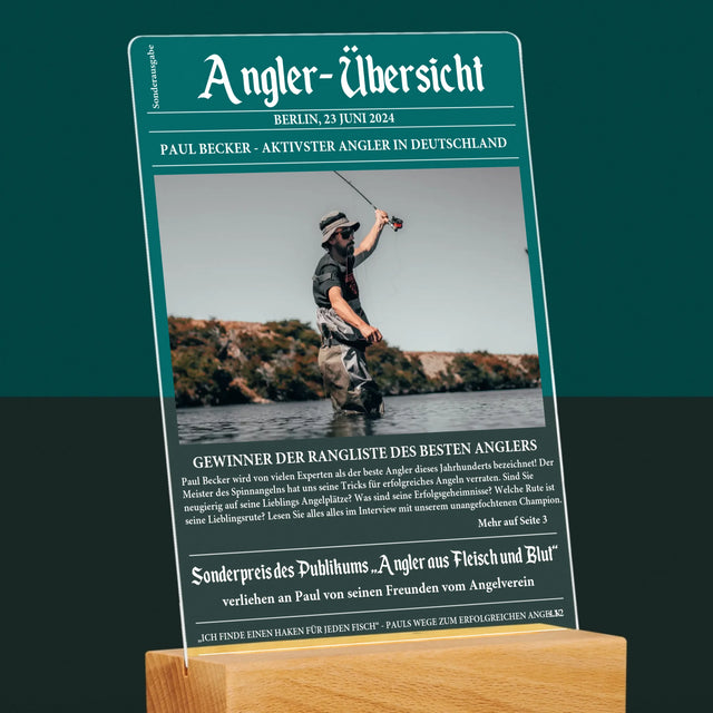 Foto Und Unterschrift: Angler- Übersicht - Druck Auf Acrylglas